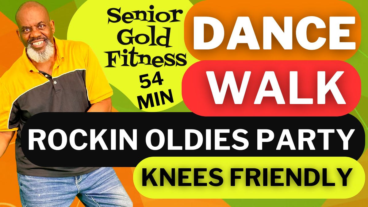 Fun Seniors Walking Dance Oldies Workout | Knees Friendly