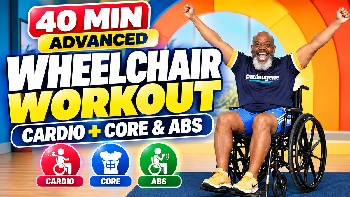 40-Minute Advanced Wheelchair Workout DVD | Cardio + Core & Abs