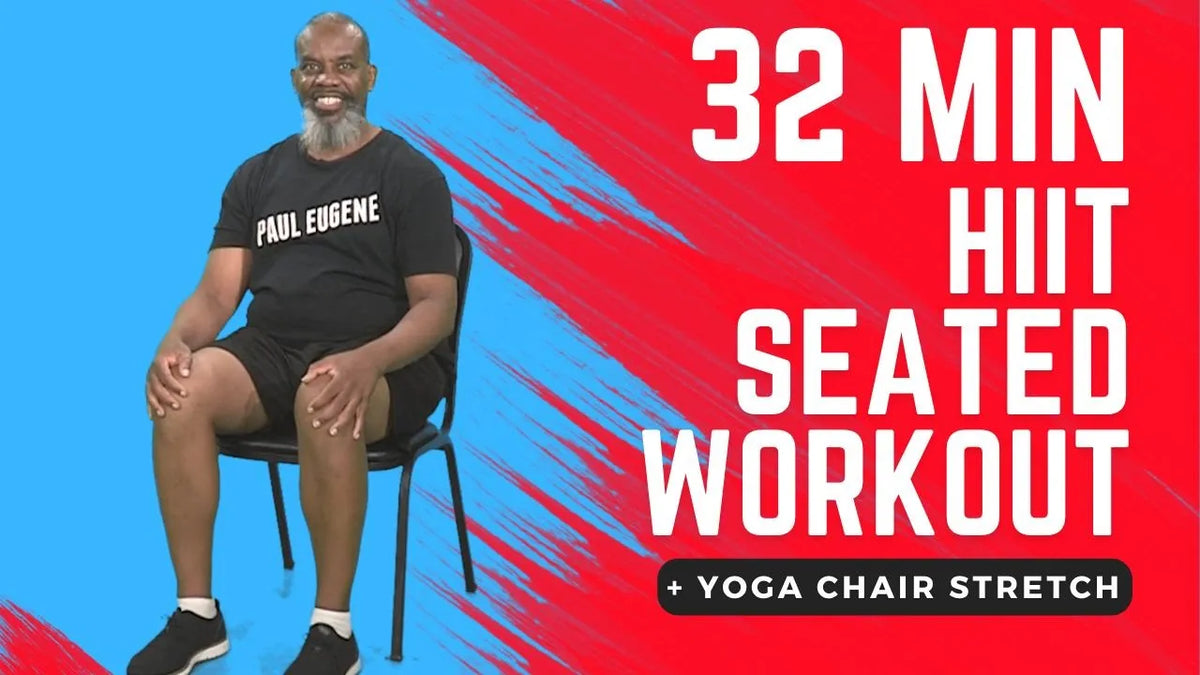 Energize & Unwind: 32-Min Seated HIIT and Yoga Chair