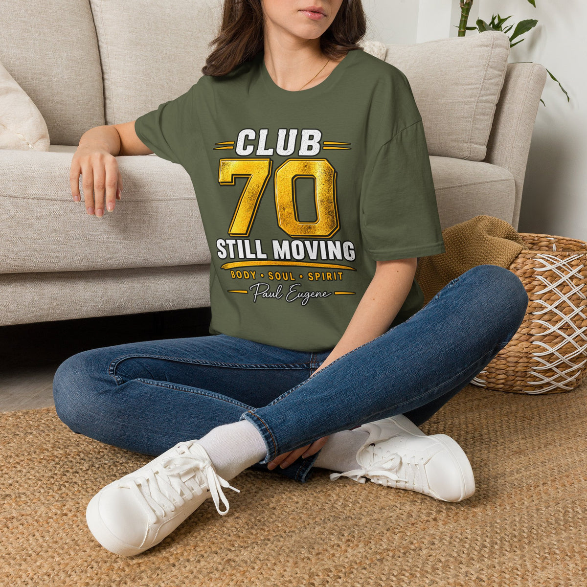 Club 70 T‑Shirt – “Still Moving” with Paul Eugene