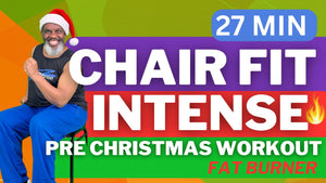 Fun Chair Fit Christmas Workout | Intense Seated Cardio