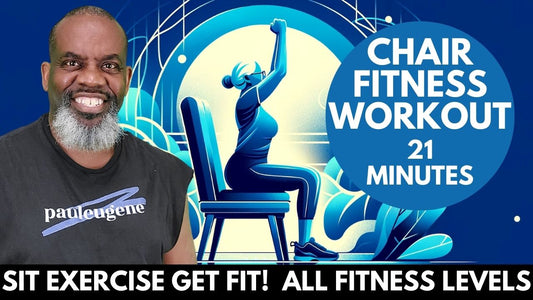 21-Min Seated Chair Fitness Aerobics Cardio Workout | Limited Mobility Seated Exercise