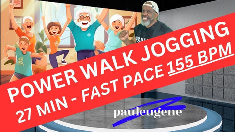 Effective Low Impact Power Walking & Jogging Workout at 155 BPM - 27 Min | Fitness for All Levels