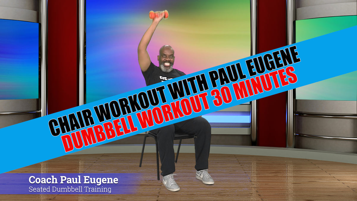 Chair Workout Strength Training with Dumbbells