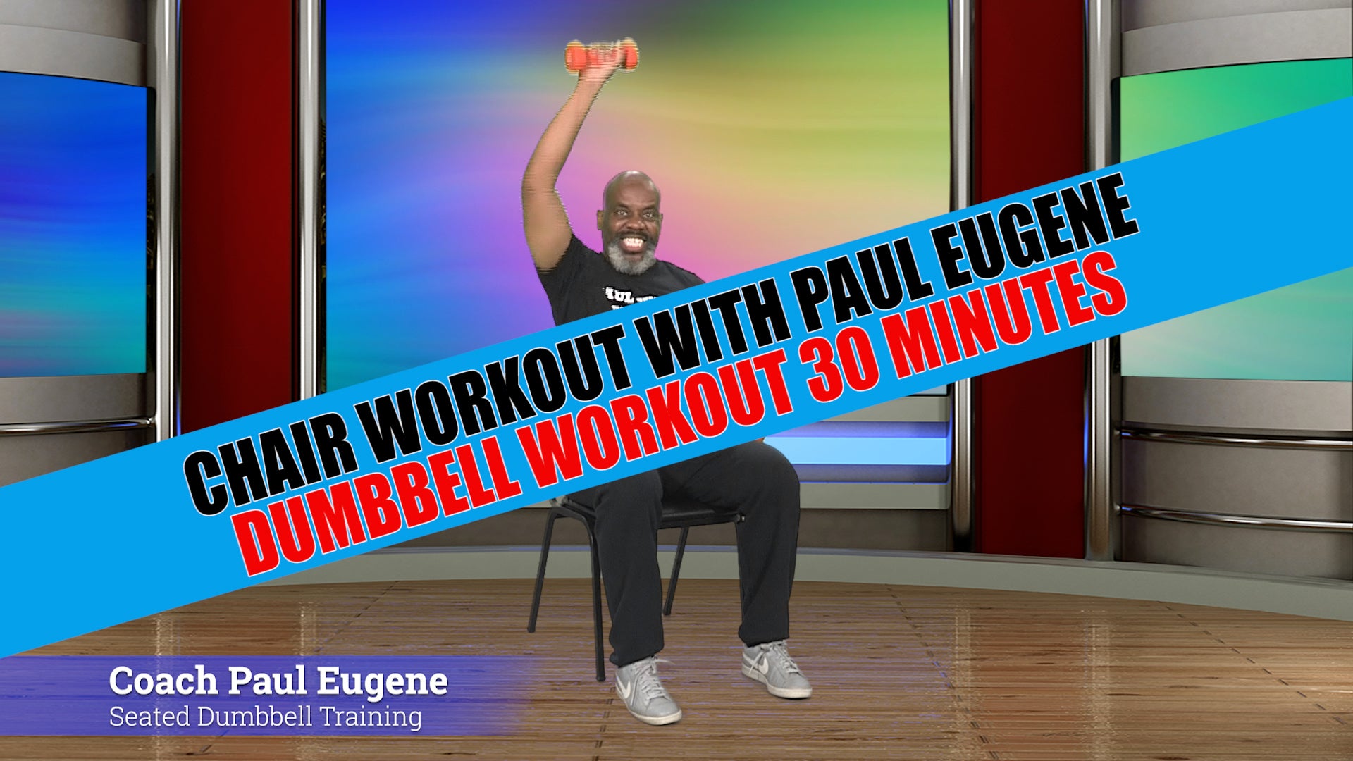 Chair Workout Strength Training with Dumbbells