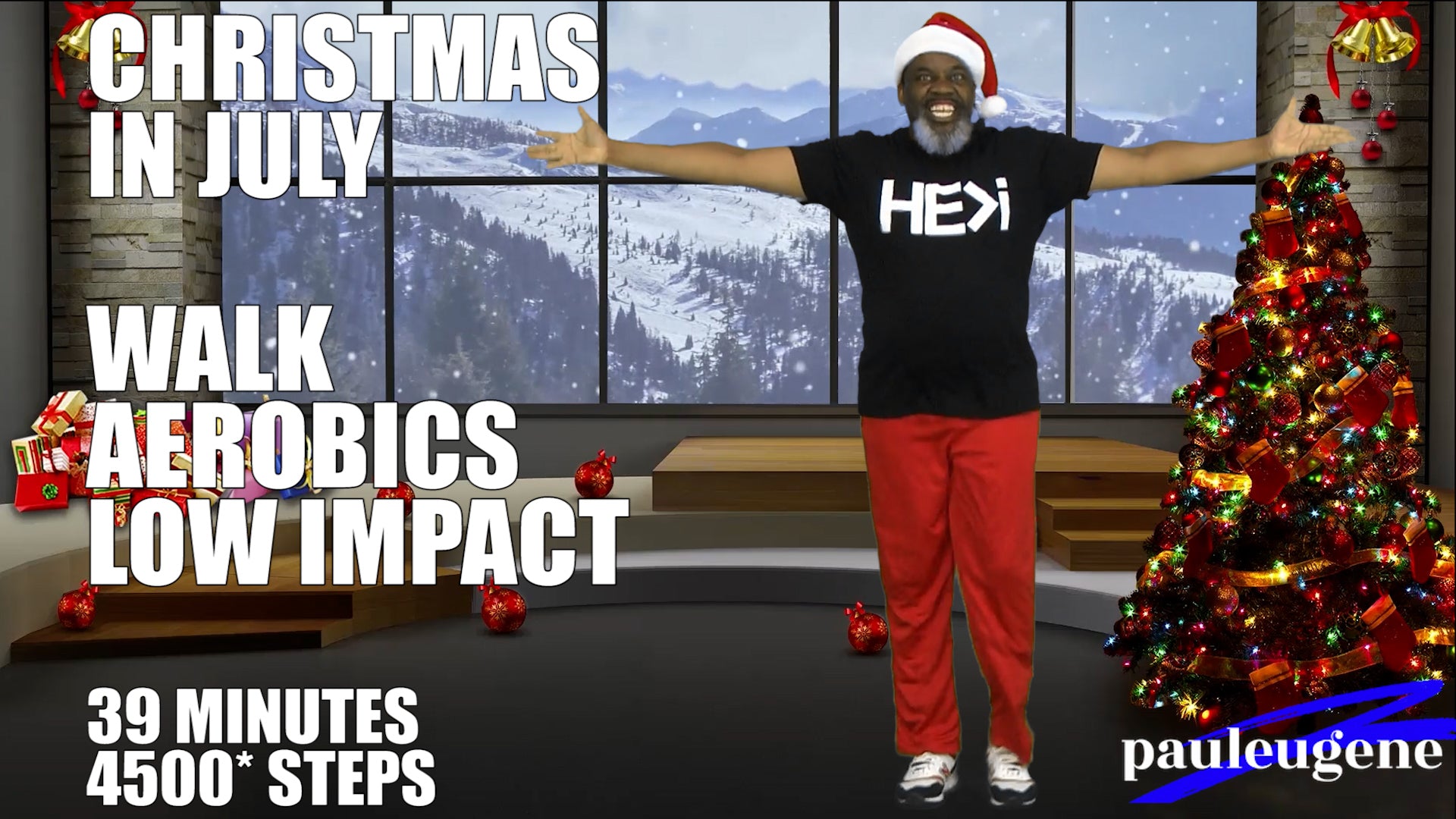 Christmas In July | Fun Walk Aerobics Low Impact Cardio Exercise Workout | 36 Minutes | 4000 Steps*
