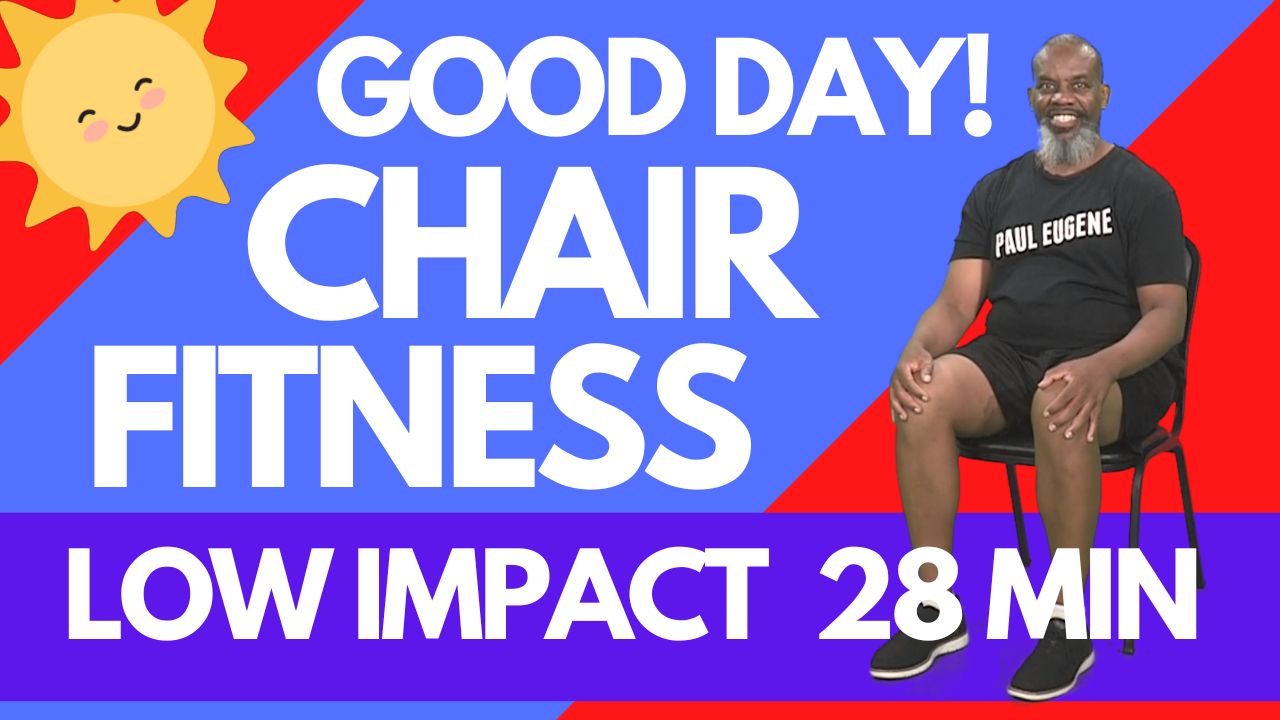 28 Minute Chair Fitness Seated Cardio Exercise Workout
