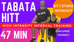 Tabata HIIT | Seated Cardio High Intensity Interval Training Exercise Workout | 47 Min | Try It!